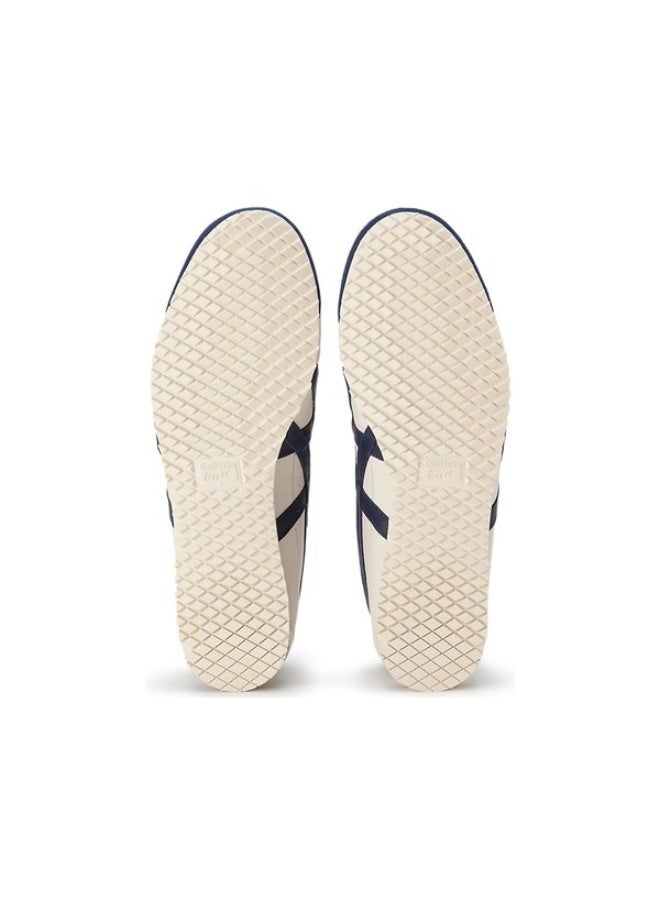 Onitsuka Tiger Mexico 66 Sd Low Top Shoes Beige/Navy Blue For Women/Men/Students - Image 5