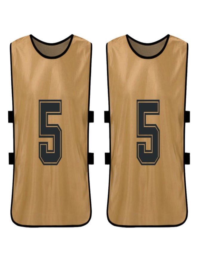 6 PCS Adults Soccer Pinnies Quick Drying Football Team Jerseys Youth Sports Scrimmage Soccer Team Training Numbered Bibs Practice Sports Vest - Image 4