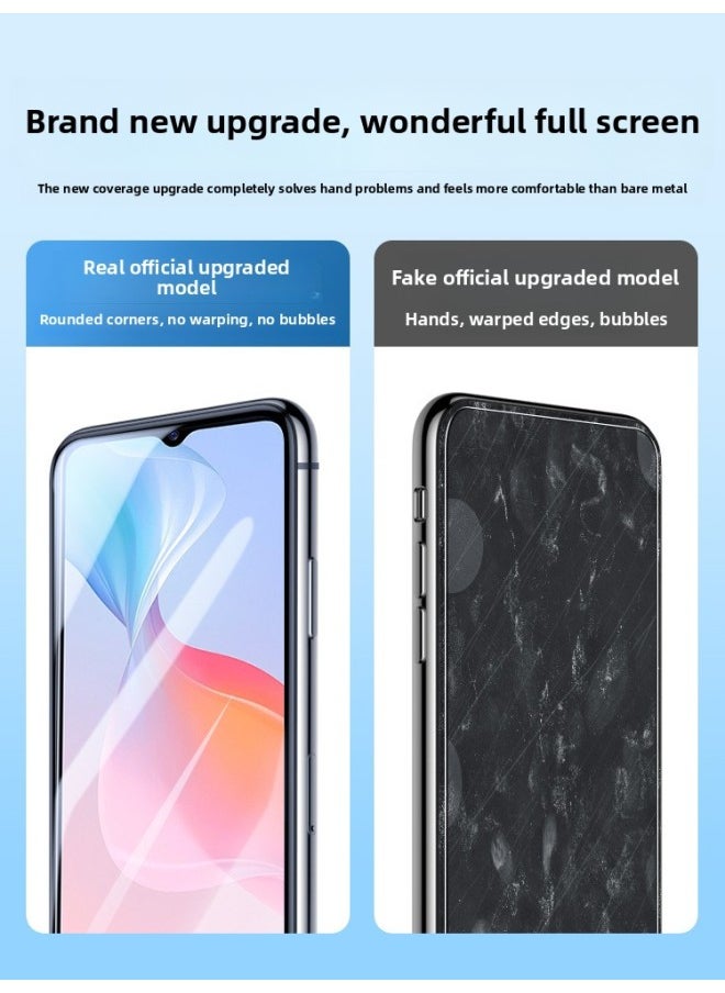Generic Suitable For Vivoy53s Tempered Film Y53s Mobile Phone Vivo Full Screen Y53t Cover Blue Light 53s Anti Peep 53t HD-Colour:Thin Edge Tempered Film★Enhanced Explosion-proof [ultra-clear 2-piece Pack]★Free Artifact + Back Mask-Size:vivo Y53t  - Image 5