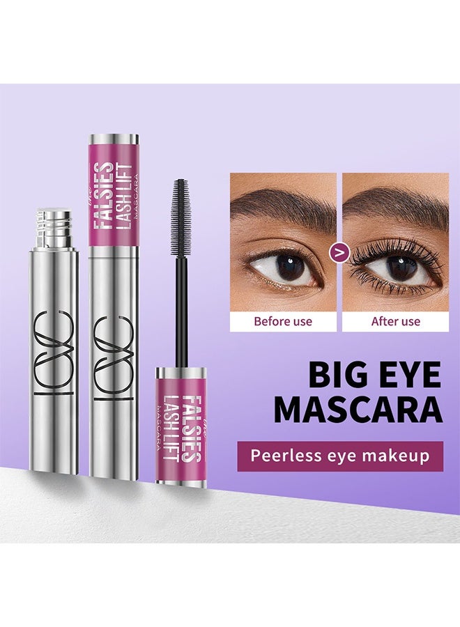 ICVC Falsles Lash Lift Mascara,Slender and Curly, Fast-Drying Film Formation, Waterproof Mascara - 6g - Image 2