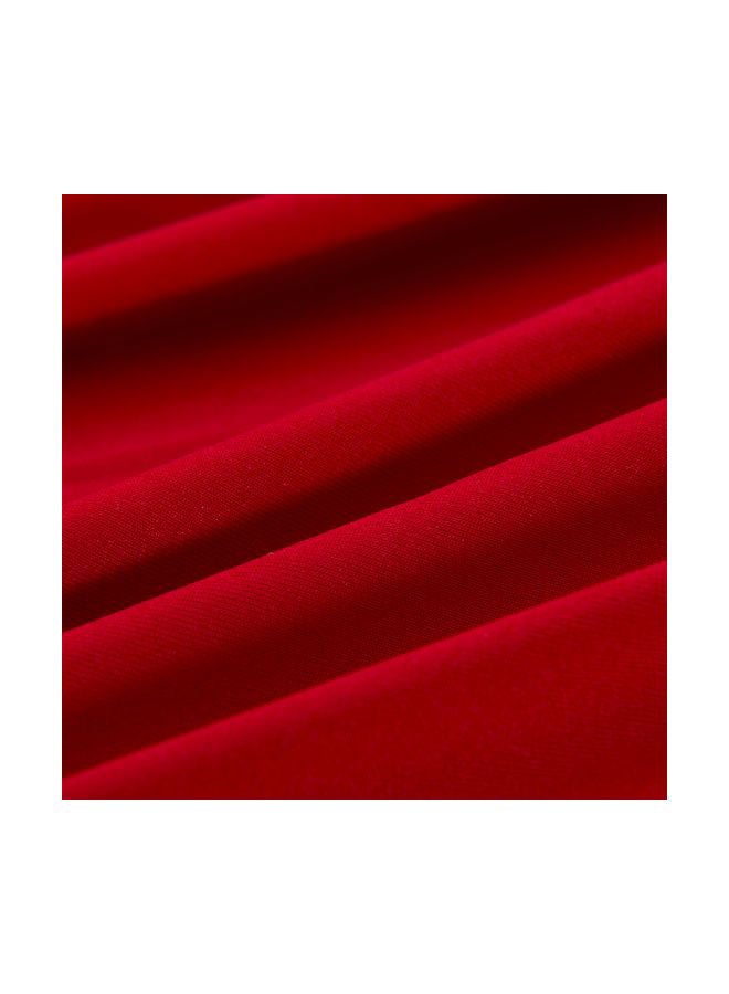 NIBEMINENT Spandex Strapless Sofa Slipcover Red 30x5x23cm - Image 4
