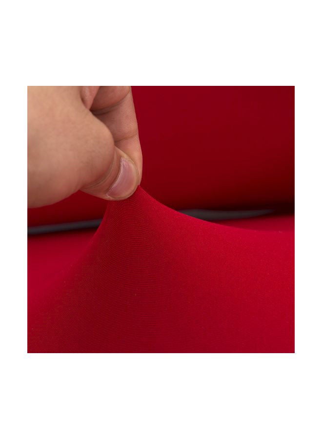 NIBEMINENT Spandex Strapless Sofa Slipcover Red 30x5x23cm - Image 5