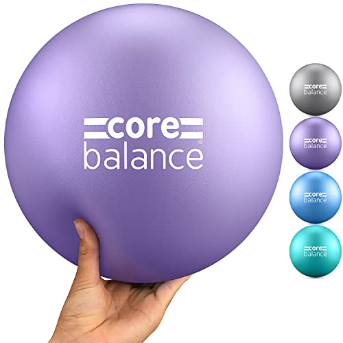 CORE BALANCE Soft Pilates Ball 23cm / 9 Inch, Small Anti Burst, Yoga Exercise Fitness Physiotherapy Physical Training, Inflatable Straw for Easy Inflation, 200kg Weight Capacity - Image 1