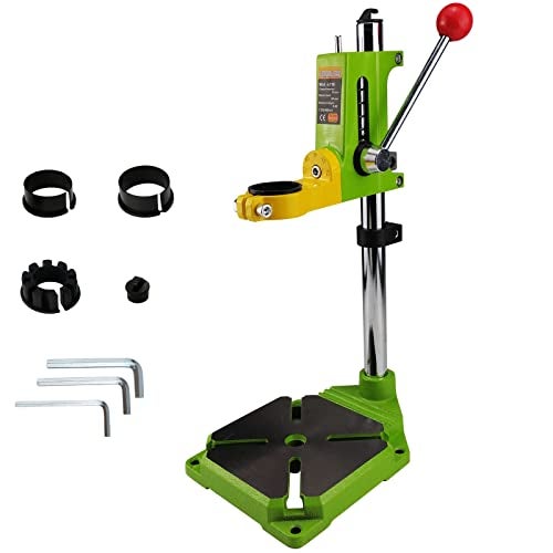 AeKeatDa Floor Drill Press Stand for Hand Drill, 90 Degree Rotating Adjustable Universal Bench Clamp Drill Holder Drill Press Adapter Workbench Repair Tool for Benchtop Repair - Image 1