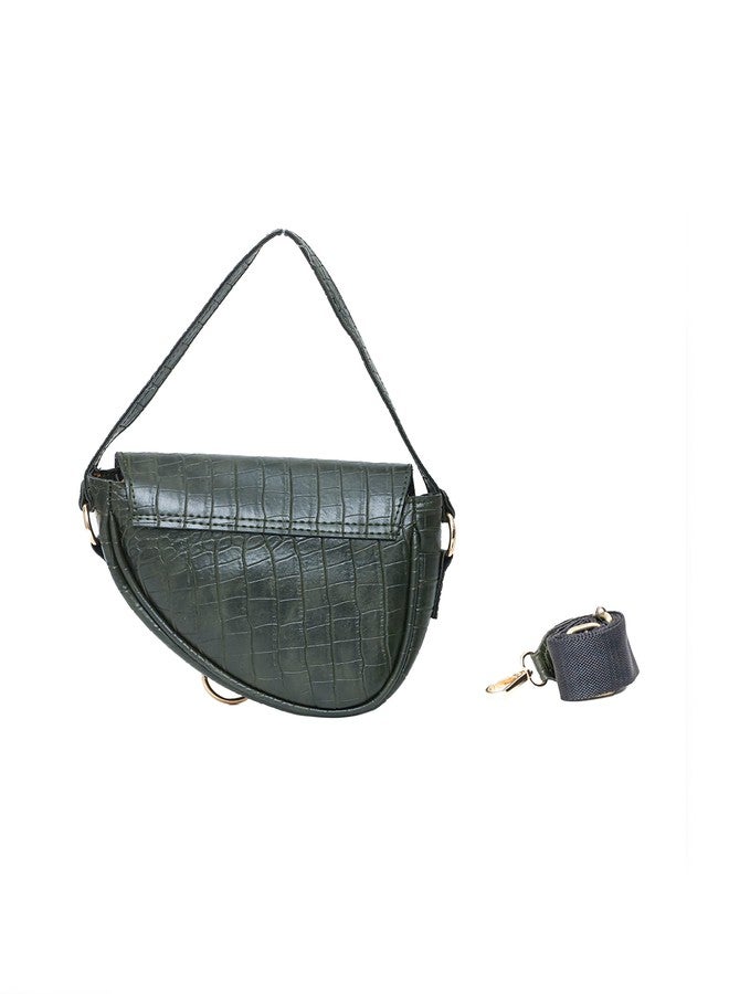 Donicy Curve Shape Croco Sling Bag - Image 3