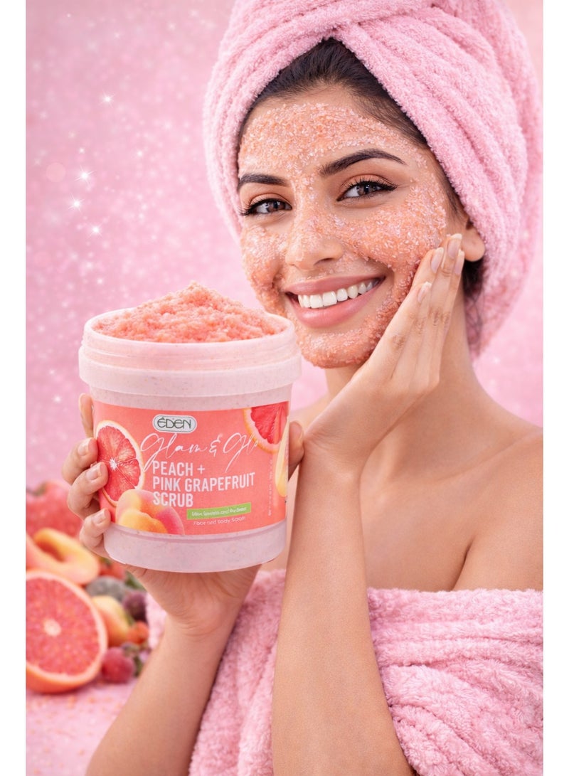 إيدين مقشر جلام آند جلو بالخوخ + الجريب فروت الوردي 200 جم - Image 4