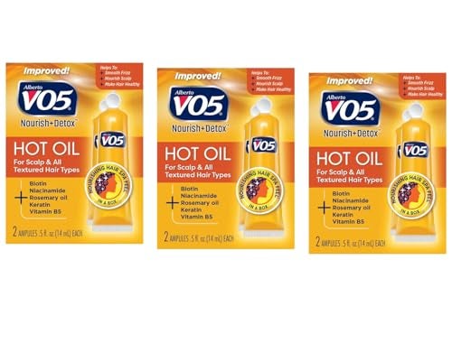 Alberto Vo5 Hot Oil Intense Conditioning Treatment, 0.5 Ounce, 2-count Tubes (Pack of 3) - Image 1