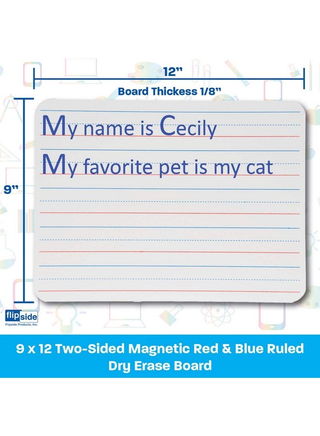 Flipside , Flp10076, Double-Sided Magnetic Dry Erase Board, 1 Each,White - Image 3