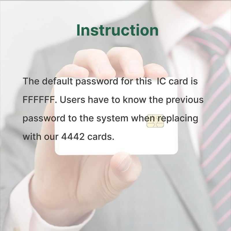 Blank SLE4442 PVC IC Cards 3 Pack Printable White Sublimation - Image 2