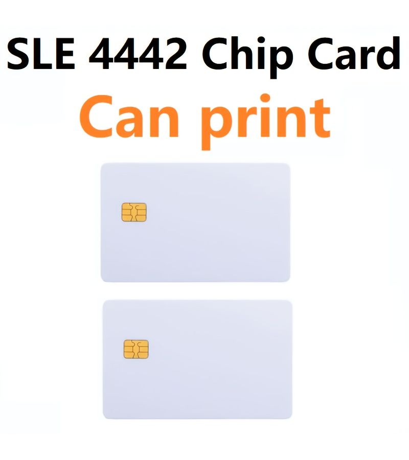 Blank SLE4442 PVC IC Cards 3 Pack Printable White Sublimation - Image 1