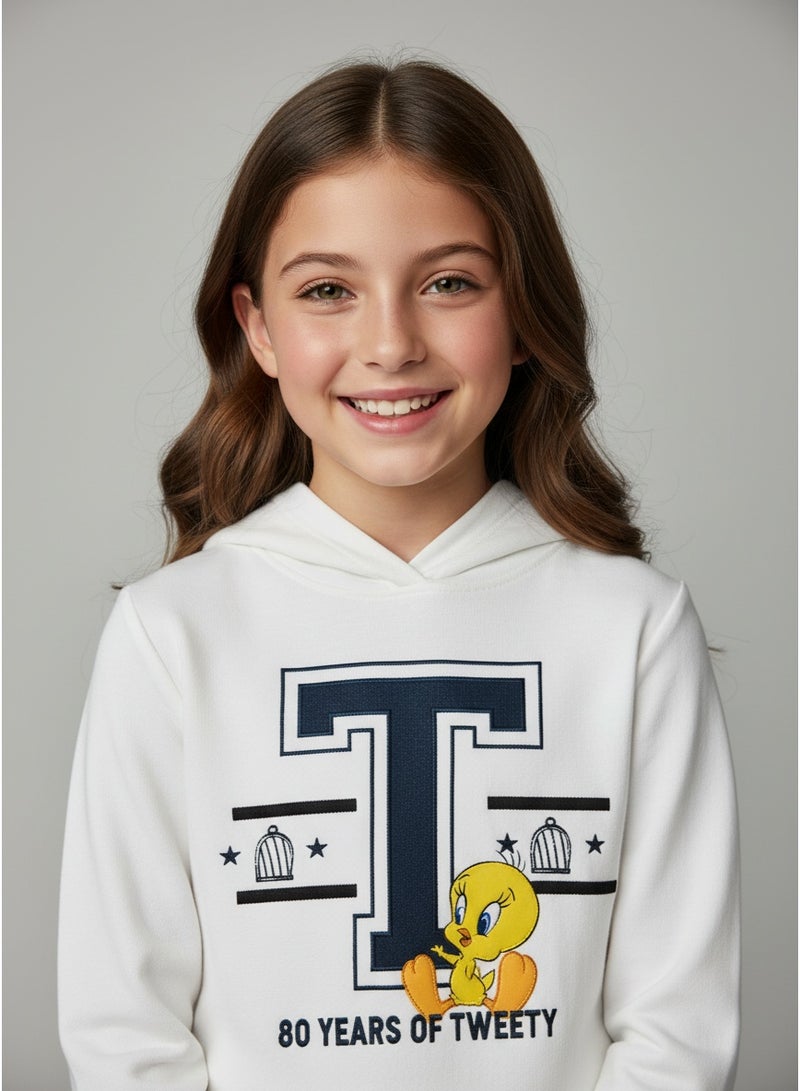 Looney Tunes HOODY GIRLS LOONEY TUNES PRINT 2-8 YRS L/S HT - Image 2