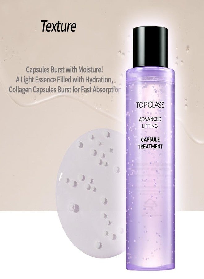 Charmzone [CHARMZONE] Topclass Advanced Lifting Capsule Treatment 4.06oz (120ml – Anti-Aging Collagen Essence for Firming & Moisturizing, 2-in-1 Toner & Emulsion, Korean Skincare - Image 5