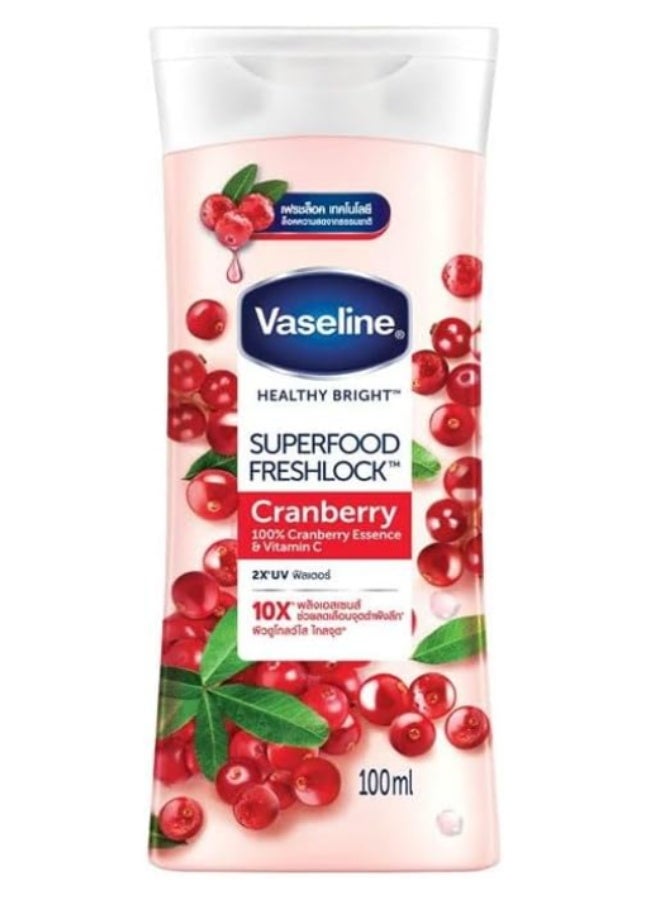 Vaseline Super Food Freshlock Cranberry Lotion 100 ML - Image 1