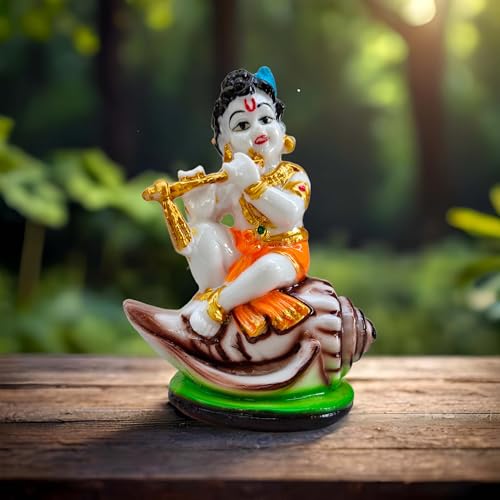 SHINDE EXPORTS Krishna Idol/Krishna Idol for car Dashboard/Krishna murti/Krishna Statue for Home décor - Image 1