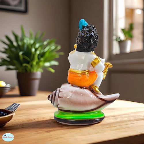 SHINDE EXPORTS Krishna Idol/Krishna Idol for car Dashboard/Krishna murti/Krishna Statue for Home décor - Image 2