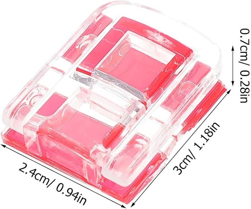 8Pcs Acrylic Hinge Hasp Self Adhesive Door Lock Latches Plastic Buckle for Cabinet Drawer Jewelry Box - Image 3