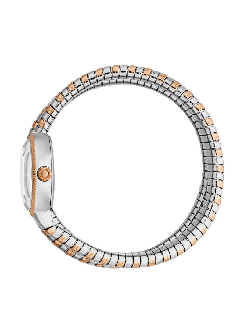 Just Cavalli ساعة نسائية بعد الحفلة أنالوج كوارتز باند ستانلس ستيل ثنائية اللون JC1L269M0065 - Image 3