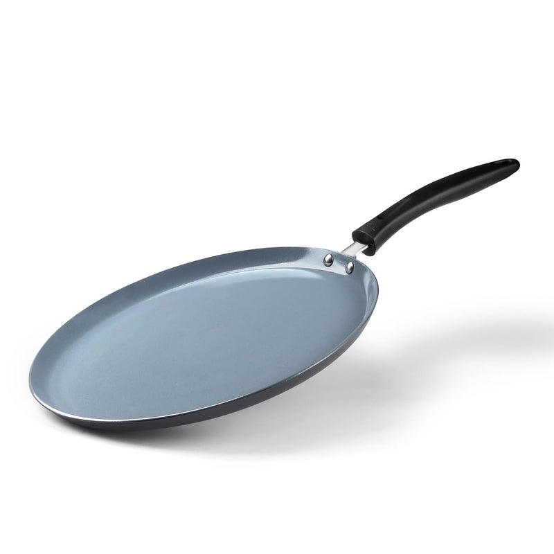 Tower Cerasure 28 cm Ceramic Non-Stick Tawa - Dosa Tawa & Roti Tawa, Low-Oil Cooking, Quick & Even Heating, Gas & Induction Compatible, 1.5-Year Warranty - Image 1