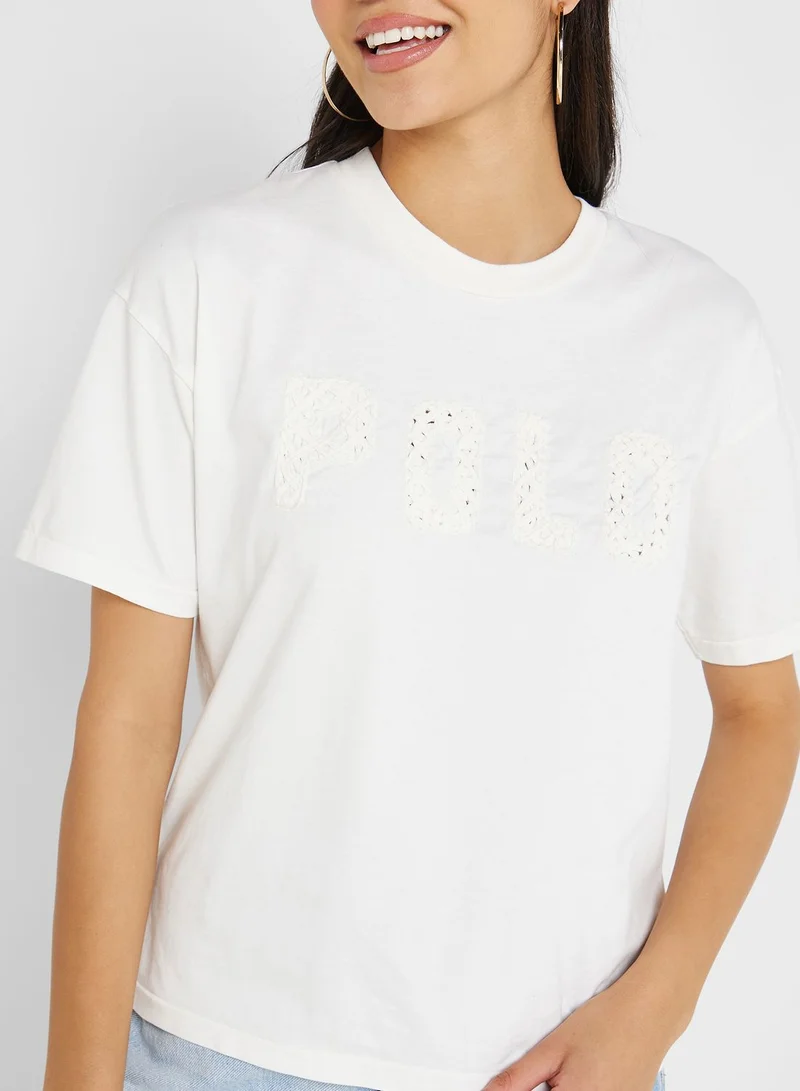 POLO RALPH LAUREN Crew Neck Graphic T-Shirt
