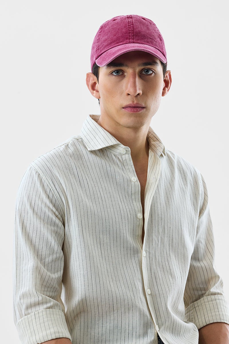 سنيتش قميص كتان بقصة ضيقة - Image 3