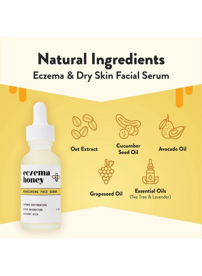 ECZEMA HONEY Czema Honey Nourishing Face Serum Daily Hydrating Serum Face Oil For Eczema Dry & Sensitive Skin (1 Oz) - Image 3