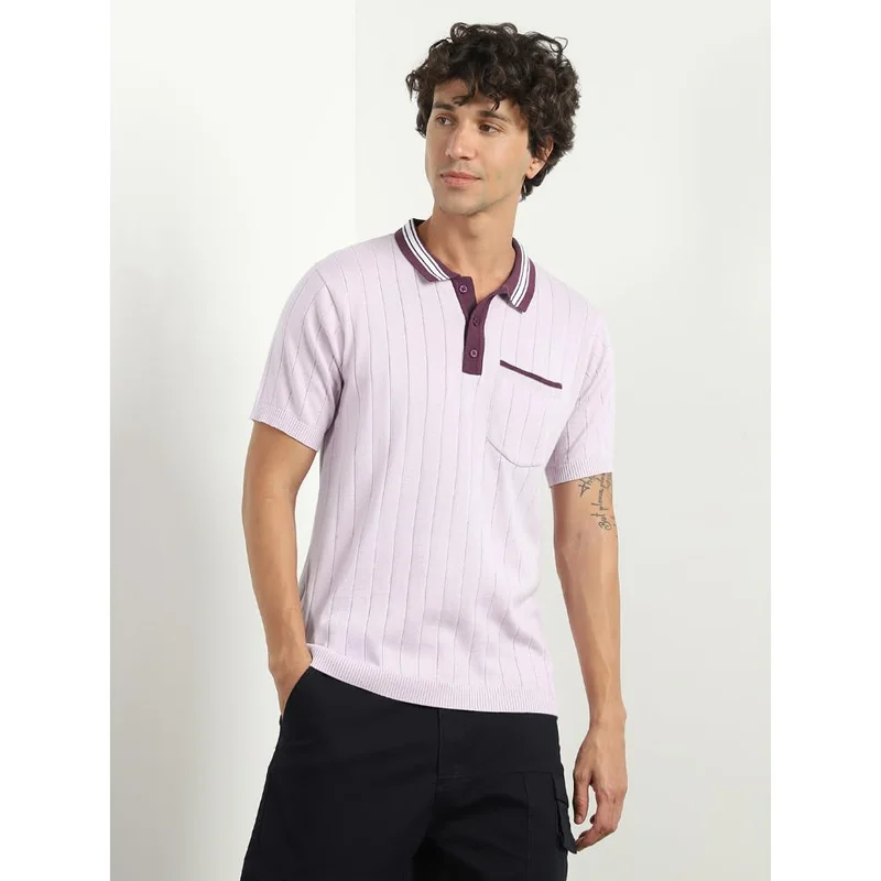NOBERO  Cotton Contrast Collar Polo T-Shirt for Men for Men | Best Price UAE