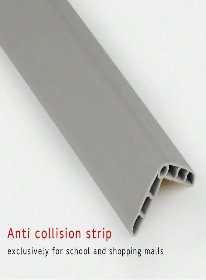 pepplo PVC Corner Cover, Wall Corner Protective Guards, Table Edge Guard for Home, Children's Soft Corner Protection for School and Nursing, Thickened and Widened Corner Edge Safety Strips (Grey, 1 Piece) - Image 3