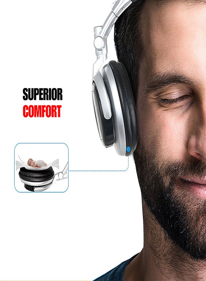 SENICC ST-80 Wired Stereo Headset Ergonomic Recording DJ Studio Monitor Headphone with 3.5mm Plug 50mm Driver Unit - Image 3