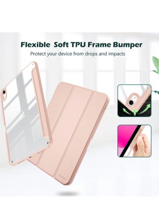 حافظة لجهاز iPad (A16) 11 بوصة 2025/iPad 10 10.9 بوصة 2022، غطاء خلفي شفاف مع حامل قلم، وغطاء حافظة مع خاصية السكون/التنشيط التلقائي لجهاز iPad 10 10.9 بوصة 2022/iPad 11 11 بوصة 2025 - view 3