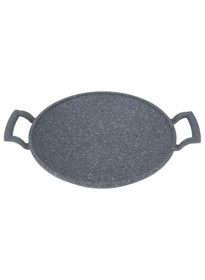 السيف  مقلاة جرانيت 30 سم بمقابض جانبية باللون الرمادي - Image 2