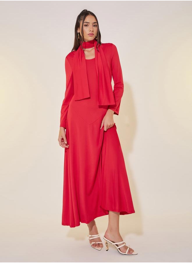 Take Two Red A-Line Dress  - Image 2