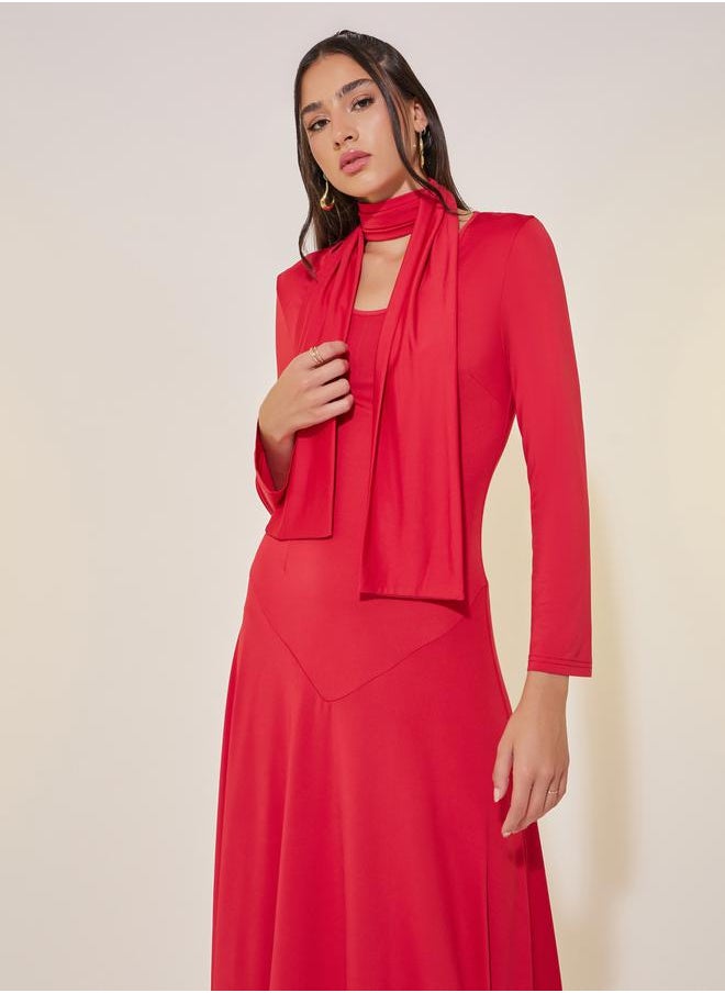 Take Two Red A-Line Dress  - Image 3