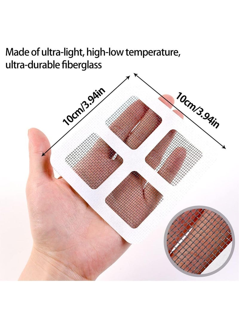 TREXEE TREXEE Disposable Shower Drain Hair Catcher Drain Hair Catcher Waterproof Mesh Stickers for Bathroom Accessories Apartment Essentials for Kitchen Sink Bathtub 4 X 4 10 Pack  - Image 4