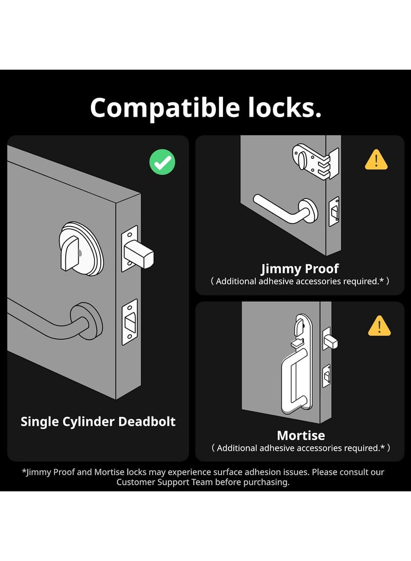 SwitchBot Smart Lock Pro, Keyless Entry Door Lock, Smart Door Lock Front Door, Electronic Smart Deadbolt, Fits Your Existing Deadbolt in Minutes, Add SwitchBot Hub2 to Support Matter, Alexa and Google  - Image 5
