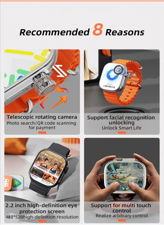 PRO - S9ultra SIM card version 4G full Netcom video call watch Android smartwatch - Image 1