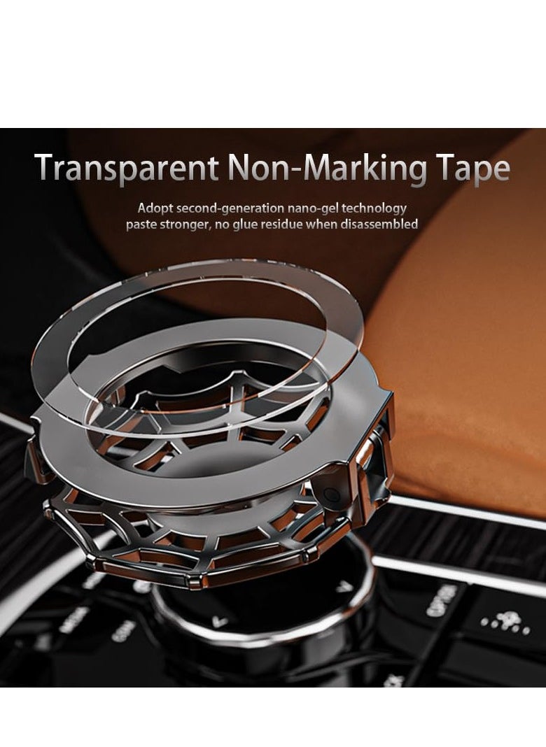 Generic - Push Start Button Cover Press Car Engine Start Stop Button Cover Push to Start Button Cover Ignition Protective Anti-Scratch Universal Button Decoration Protector Car Interior Accessories - Image 1