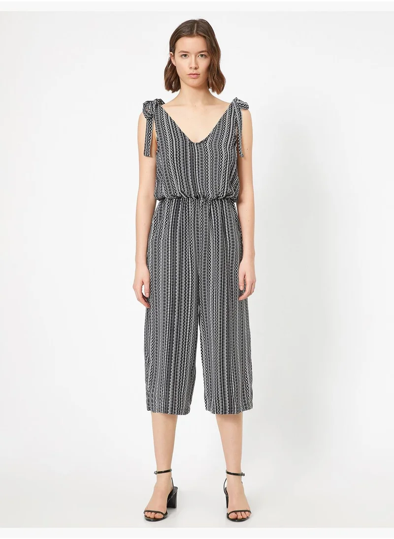 كوتون Patterned Jumpsuits