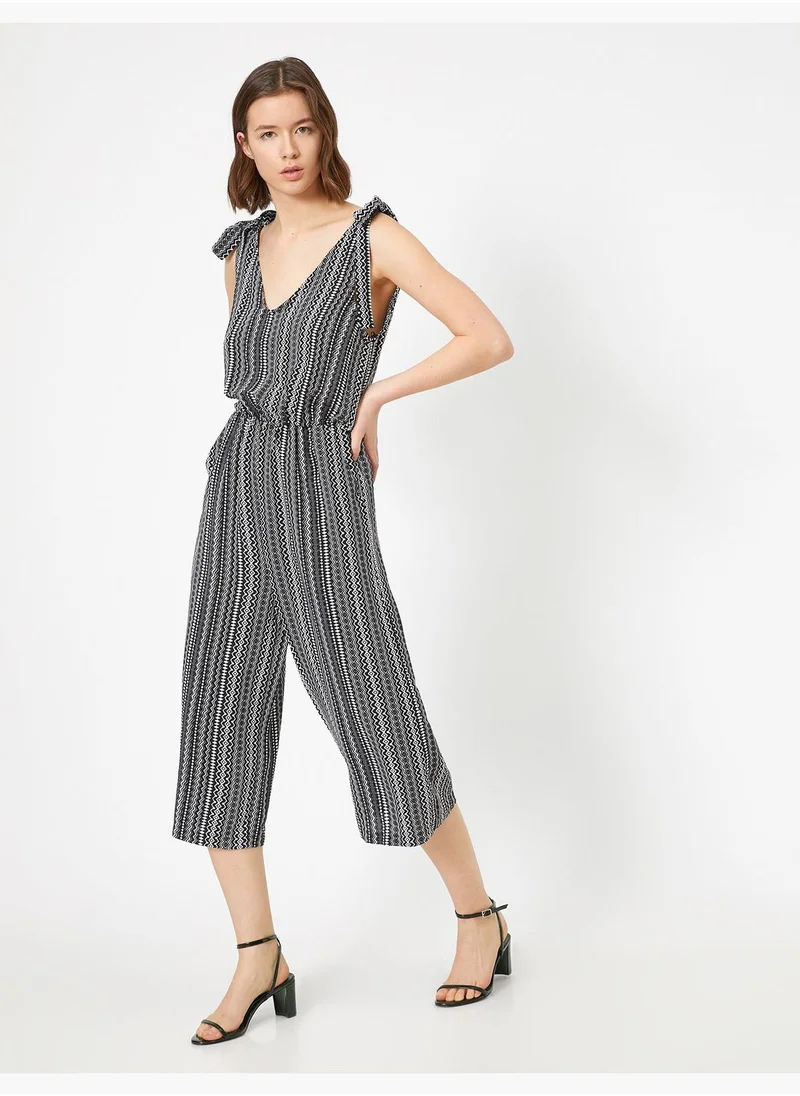 كوتون Patterned Jumpsuits