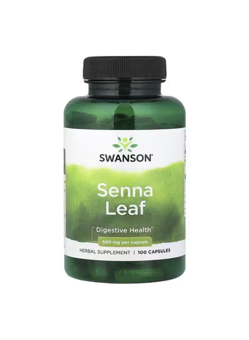 أوراق السنا، ٥٠٠ ملغ، ١٠٠ كبسولة