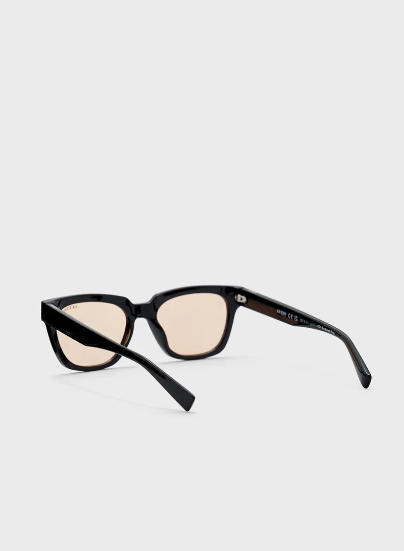GUESS Shiny Black Sunglasses