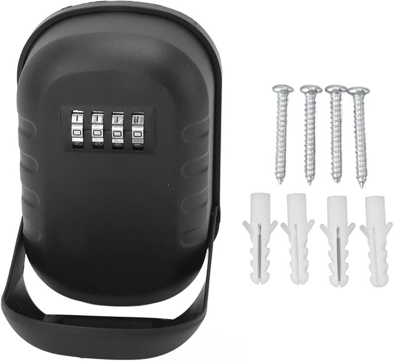 Chrome Glow Weatherproof Wall Mounted Key Lock Box with Combination Code - Image 2