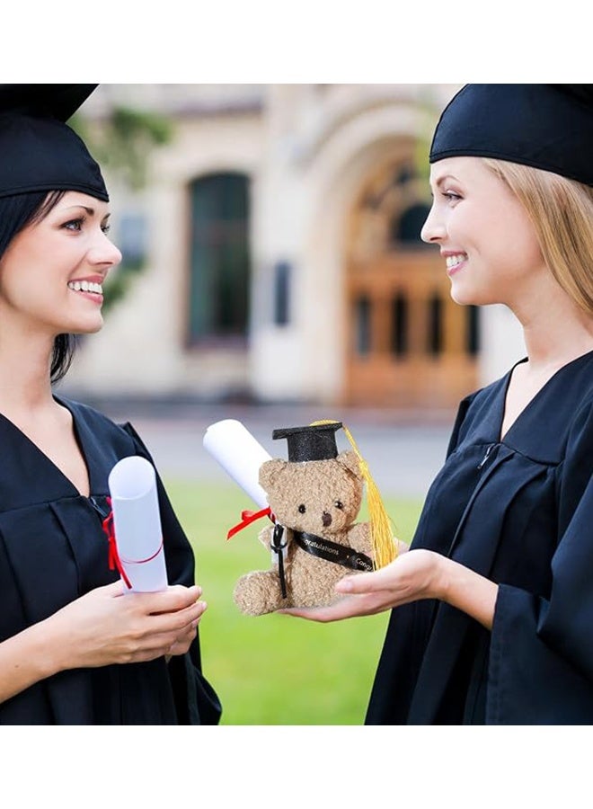 KANGLI Mini Graduation Teddy Bear Plush Toy – Graduation Gift Stuffed Bear with Graduation Cap and Diploma - Image 3