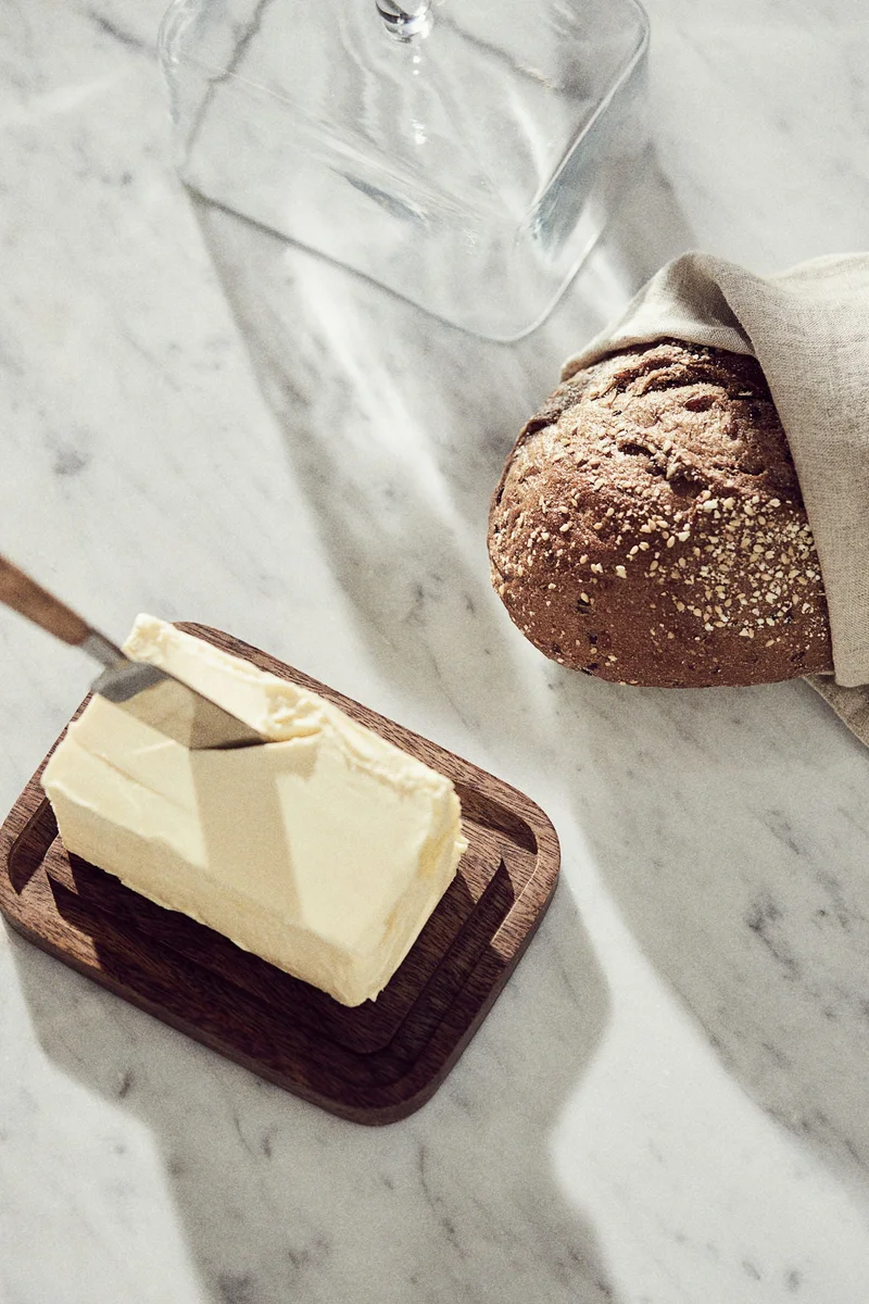 H&M Glass-cloche butter dish