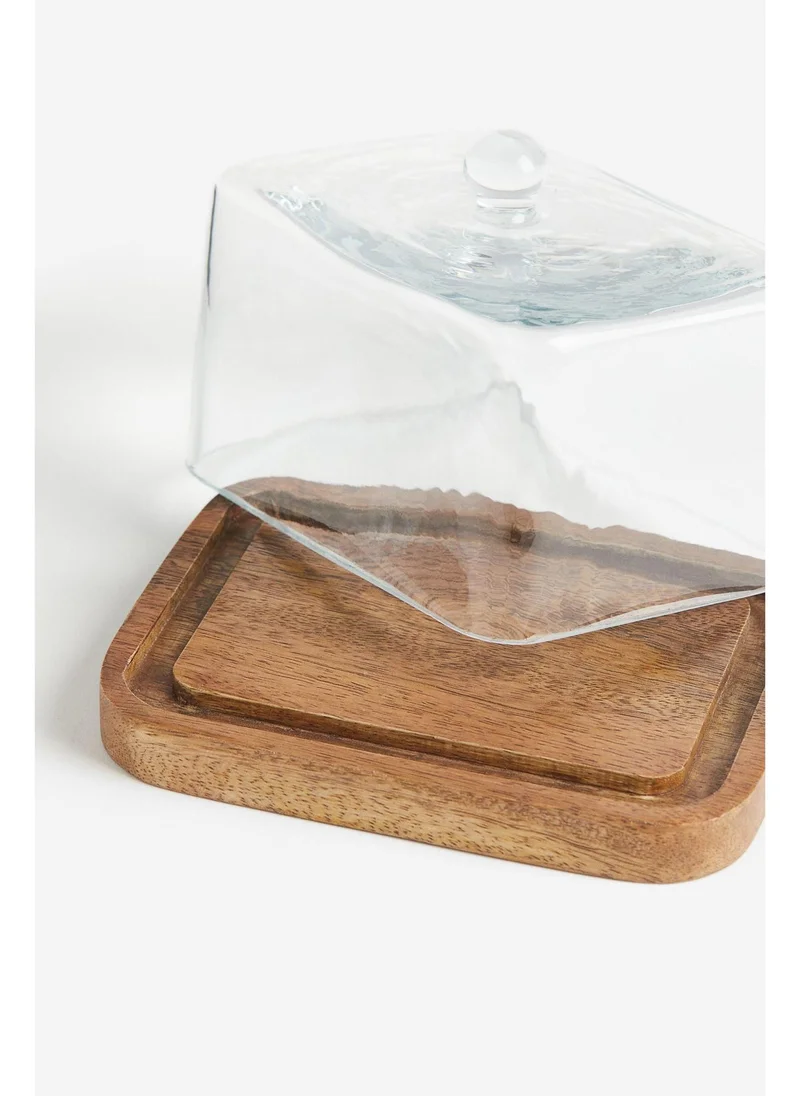 اتش اند ام Glass-cloche butter dish