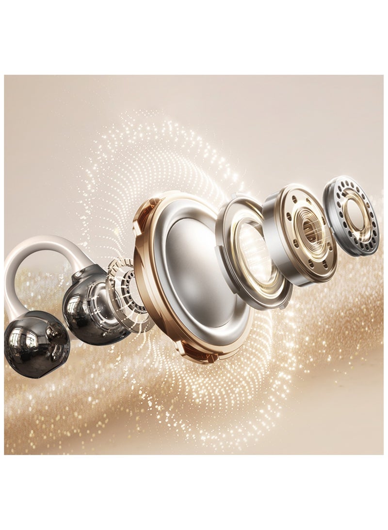 DUDAO U20 Open Ear Ring True Open Ear Headphones – Clip-On Bluetooth 5.4 OWS Earphones with Ultra-Low Latency, Titanium Alloy Wire, Noise-Cancelling, 30H Battery Life, Lightweight 4.9g - Image 3