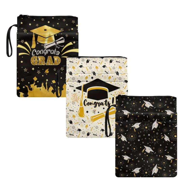 Congratulation Print Book Sleeve Washable Fabric Book Cover For Adult Teacher Back To School - Image 1