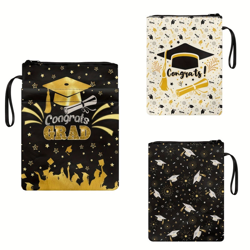 Congratulation Print Book Sleeve Washable Fabric Book Cover For Adult Teacher Back To School - Image 5