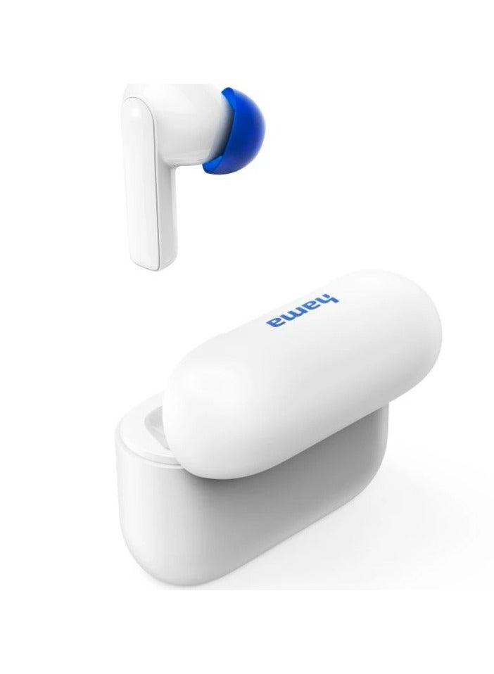 هاما سماعات Passion Clear II بلوتوث لاسلكية مع ENC و ANC / سماعات أذن لاسلكية حقيقية مع بلوتوث 5.3 / سماعات داخل الأذن للاتصال / ميكروفون / سماعات أذن لاسلكية حقيقية مع التحكم باللمس / التحكم الصوتي / وقت تشغيل 20 ساعة - أبيض - Image 5