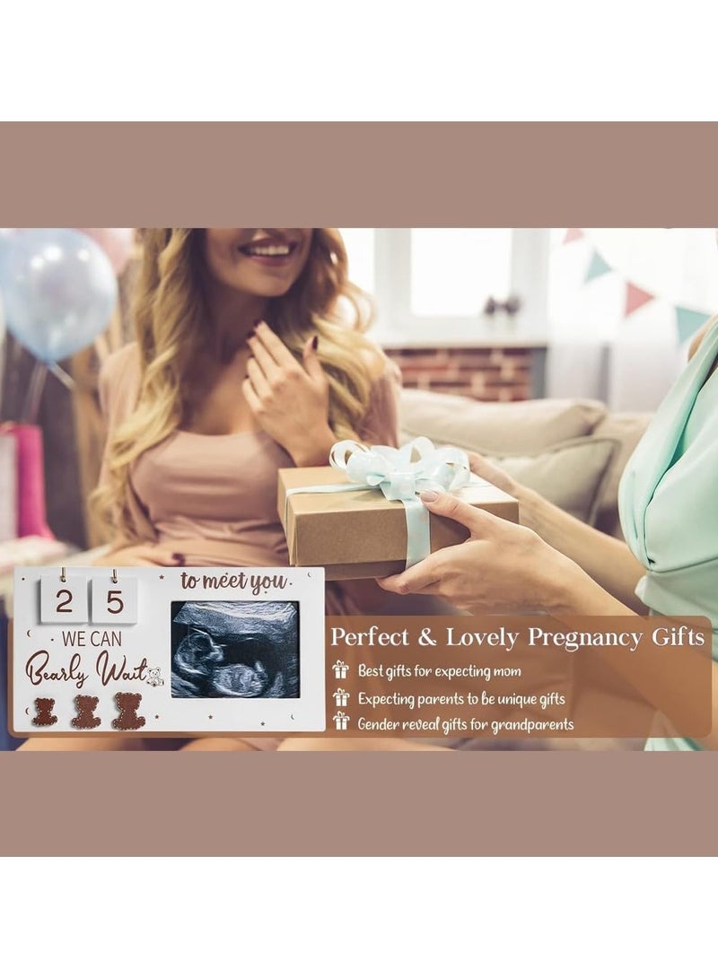 Photo frames, expectant parents become unique gifts for expectant mothers, ultrasound photo frames pregnancy gifts, waiting for countdown weeks, best gifts - Image 3