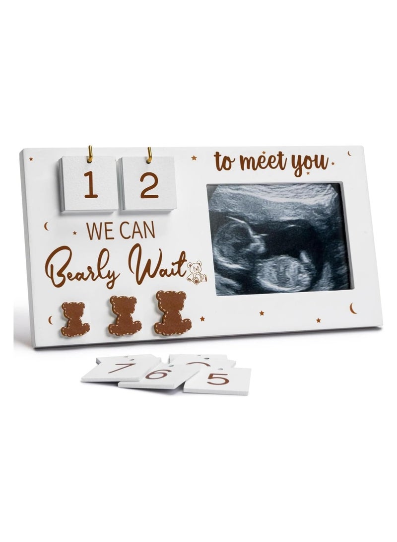Photo frames, expectant parents become unique gifts for expectant mothers, ultrasound photo frames pregnancy gifts, waiting for countdown weeks, best gifts - Image 1
